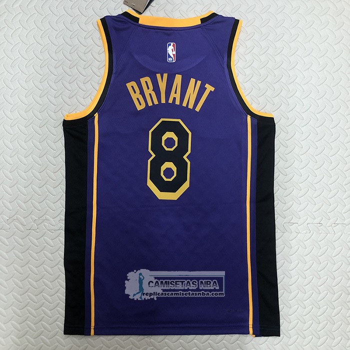 Camiseta Los Angeles Lakers Kobe Bryant NO 8 Statement 2022-23 Violeta